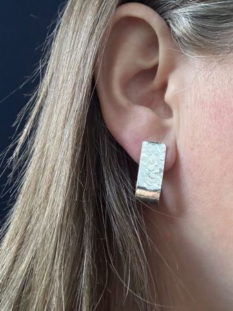 Bubble Textured Hoop Earrings