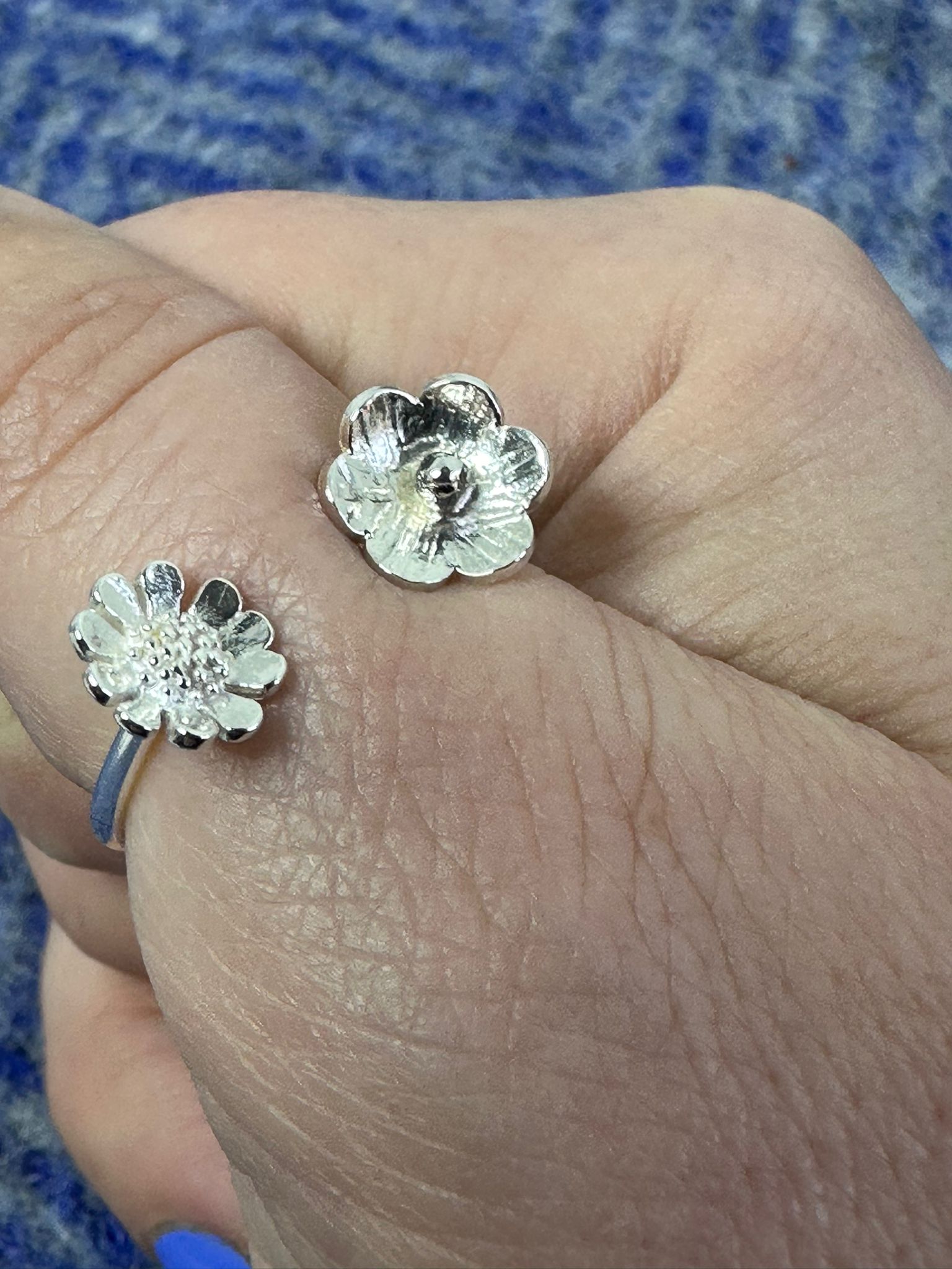 Double Flower adjustable ring — image 2