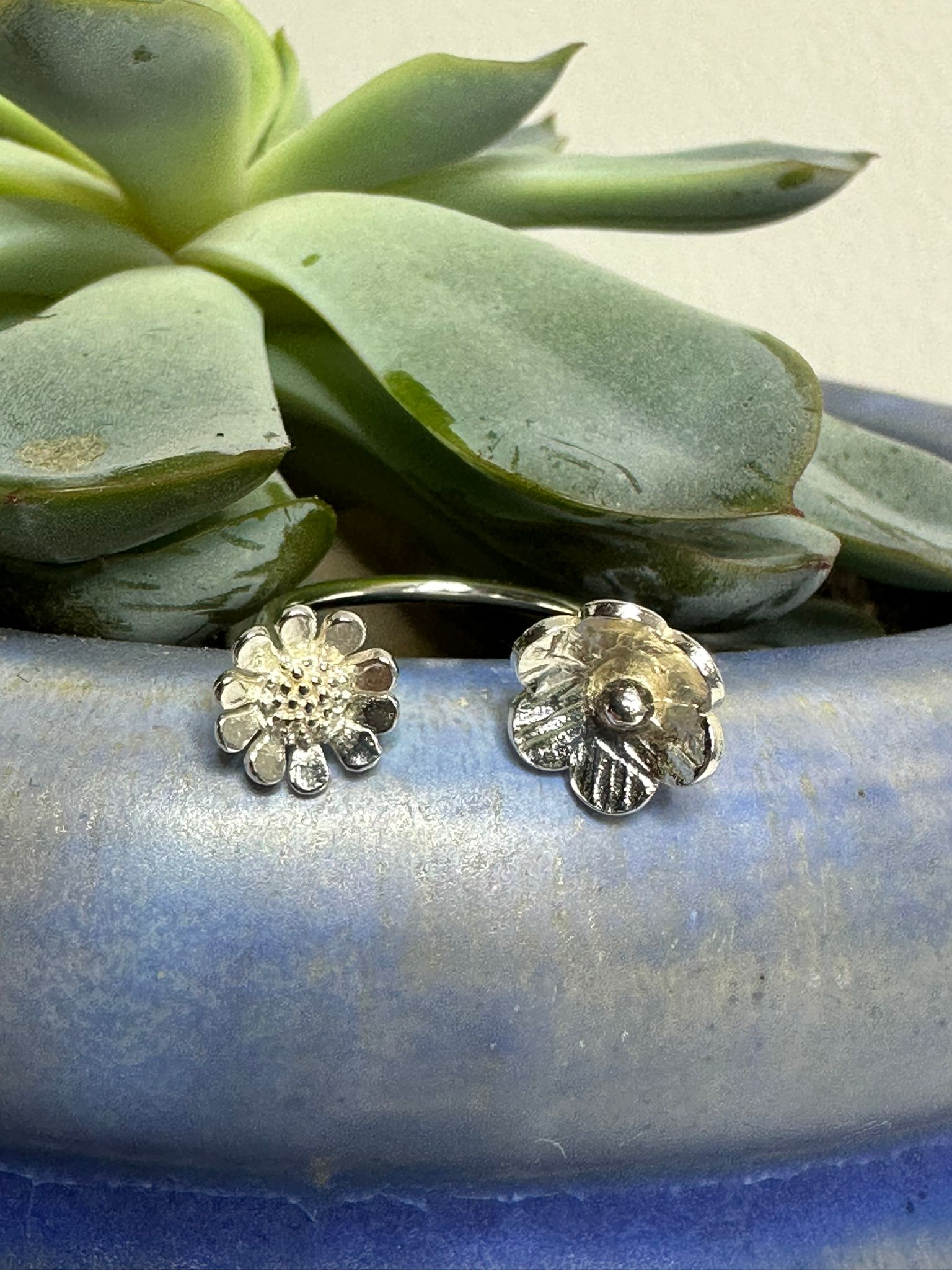 Double Flower adjustable ring — image 9
