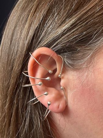Seven Ball Sputnik Full Ear Cuff