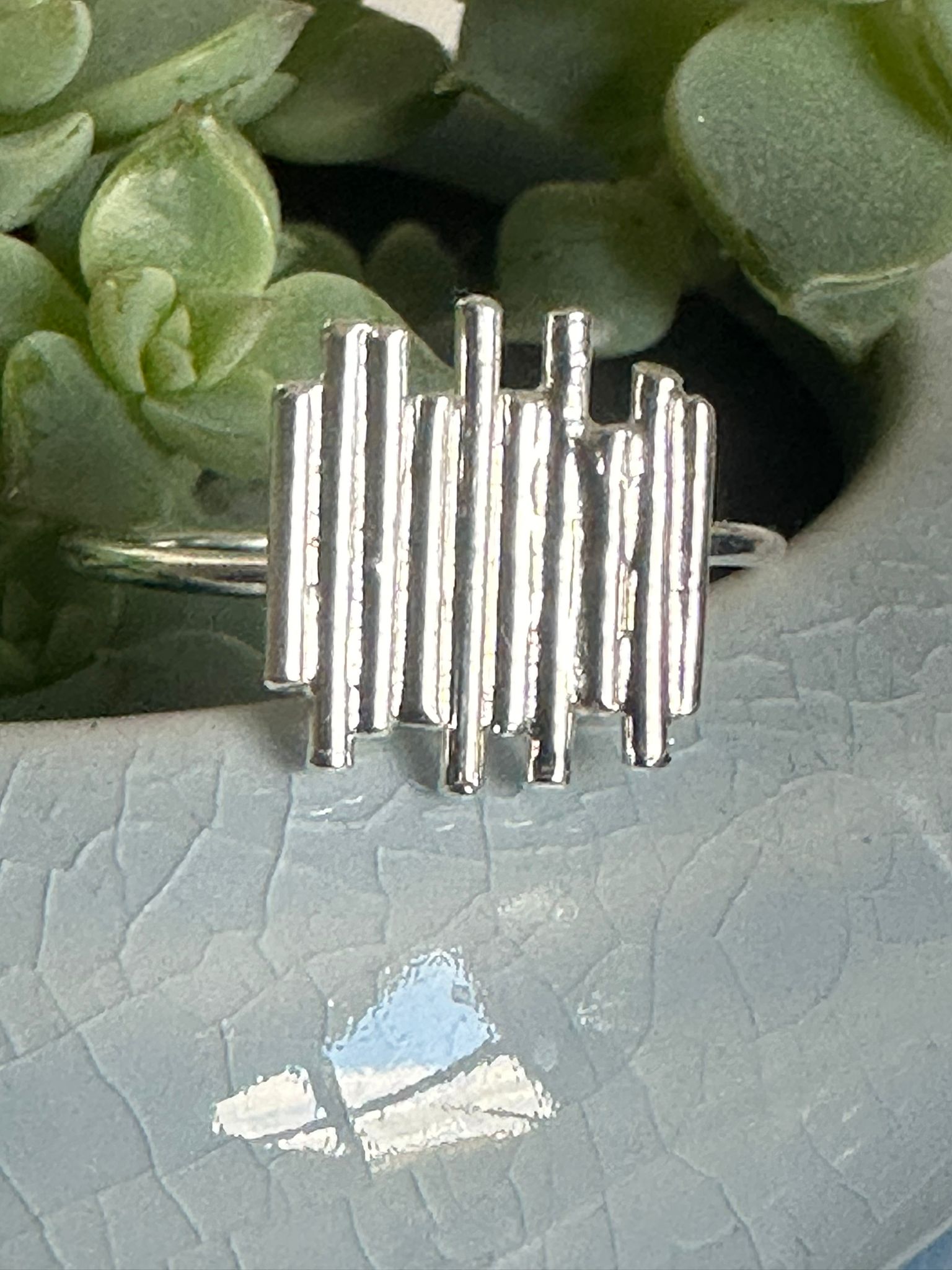 Silver rods ring — image 7