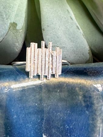 Silver rods ring